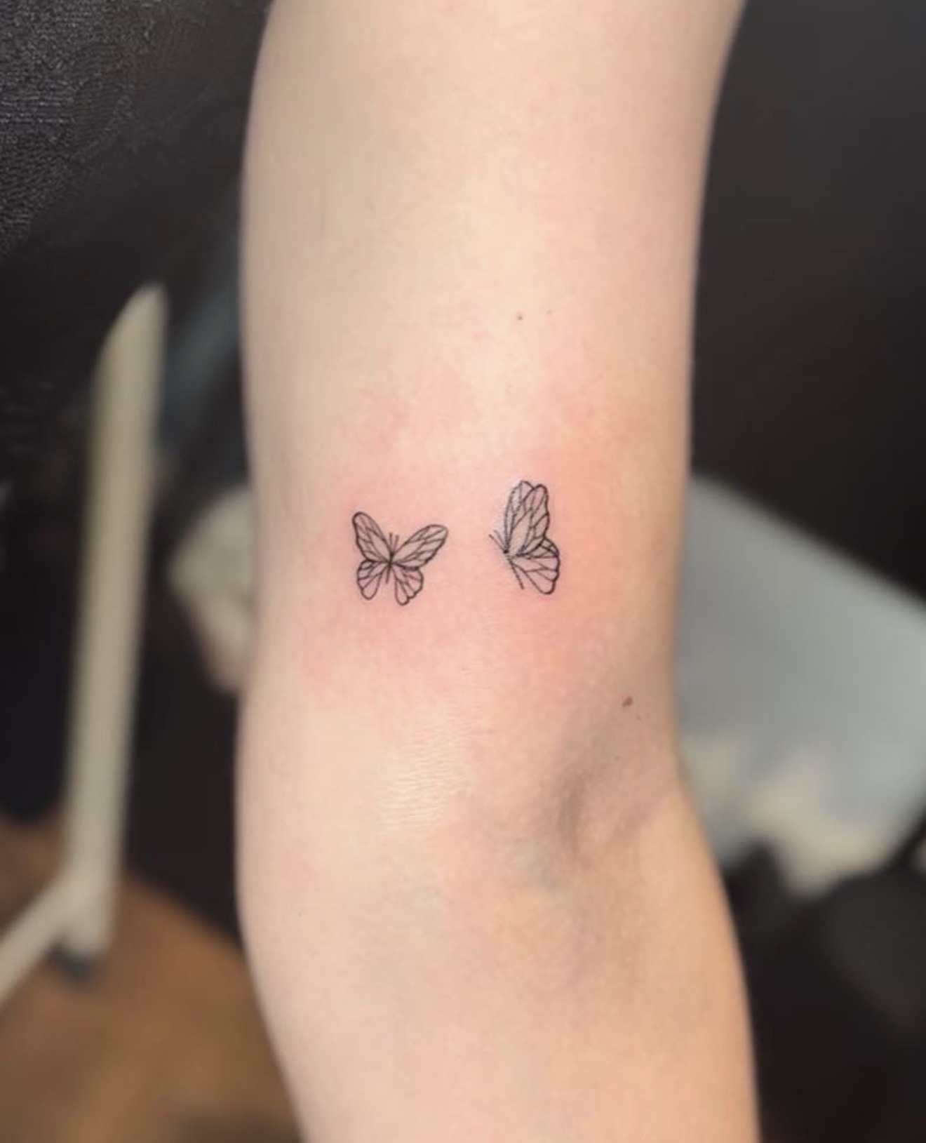 Matching Butterfly Wings Temporary Tattoo - Set of 3+3, image size:1320x1629