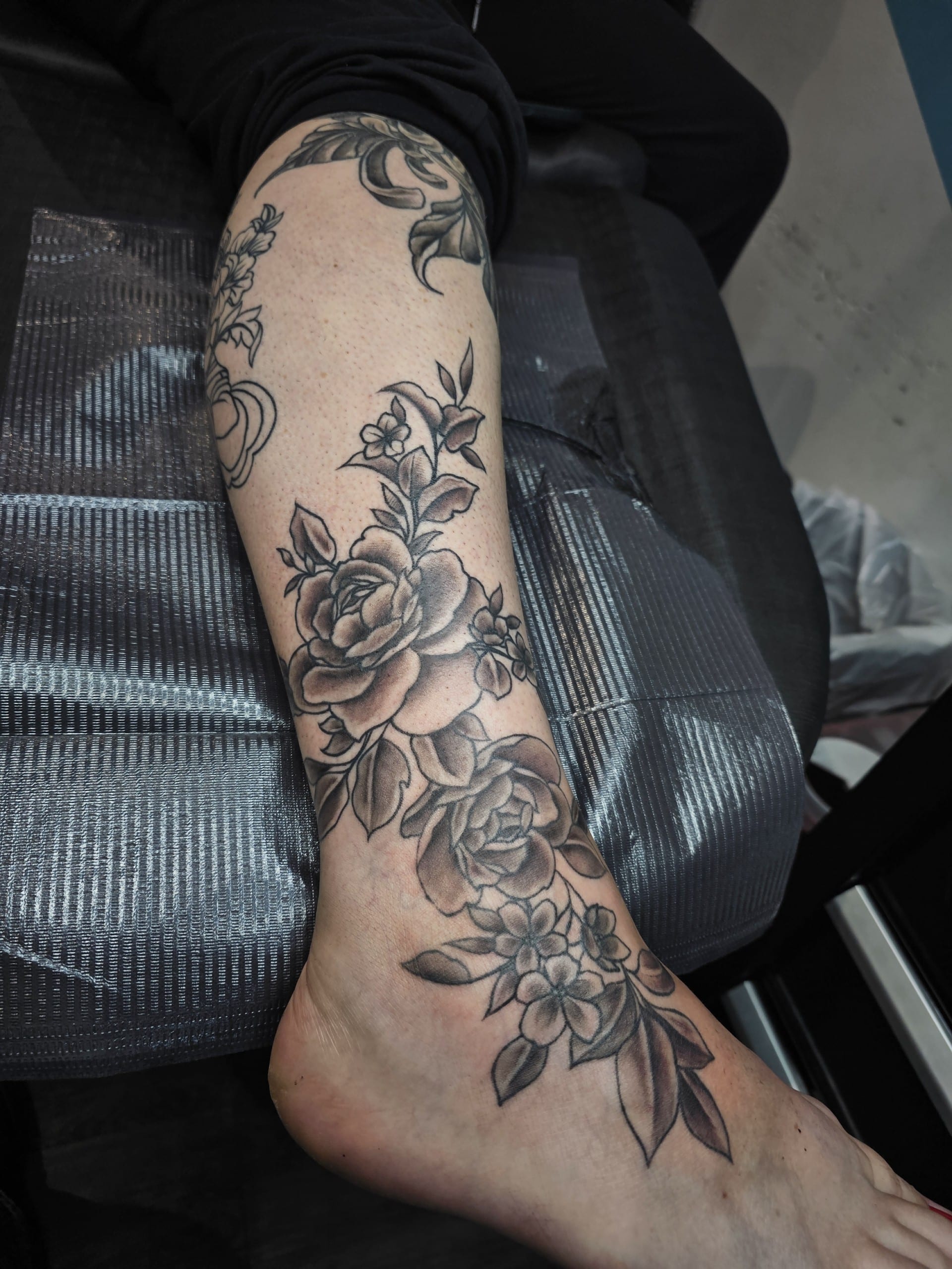 a tattoo on his arm