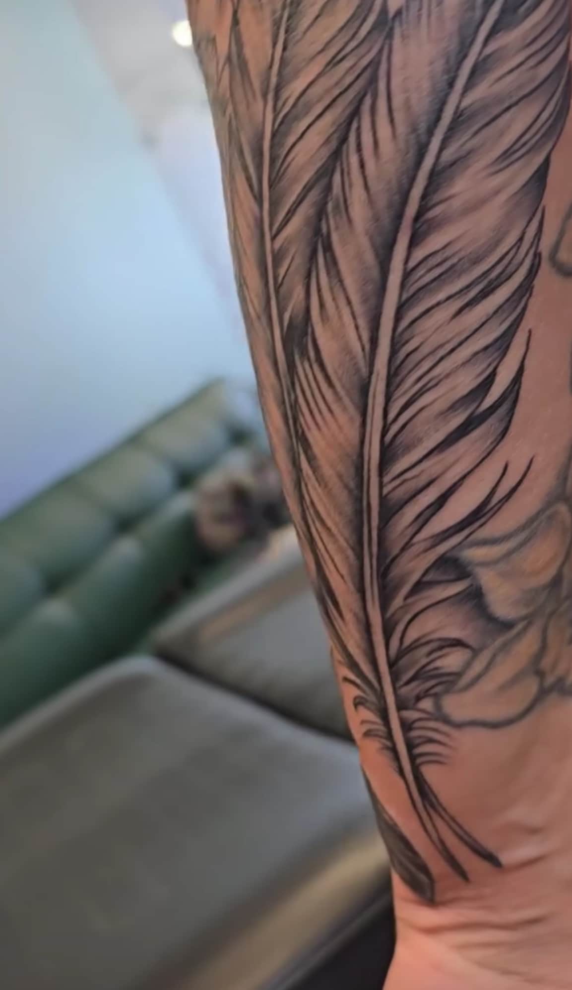 a tattoo on his arm